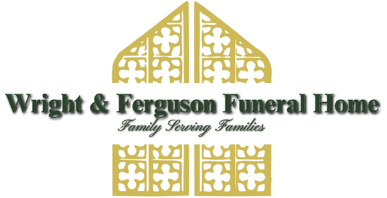 The logo for sample funeral home is shown on a white background.