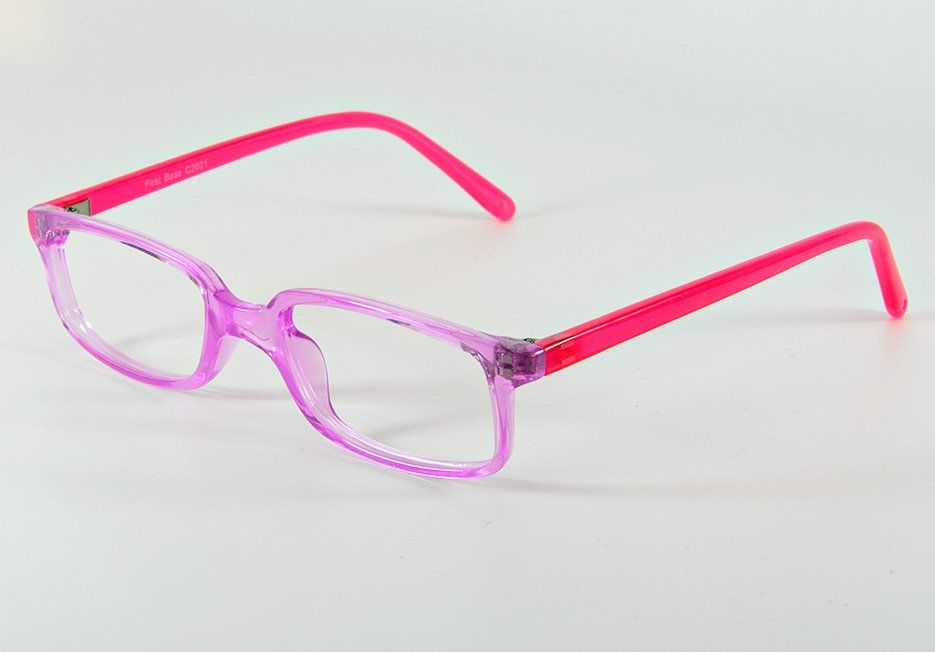 Pink and purple eyeglasses