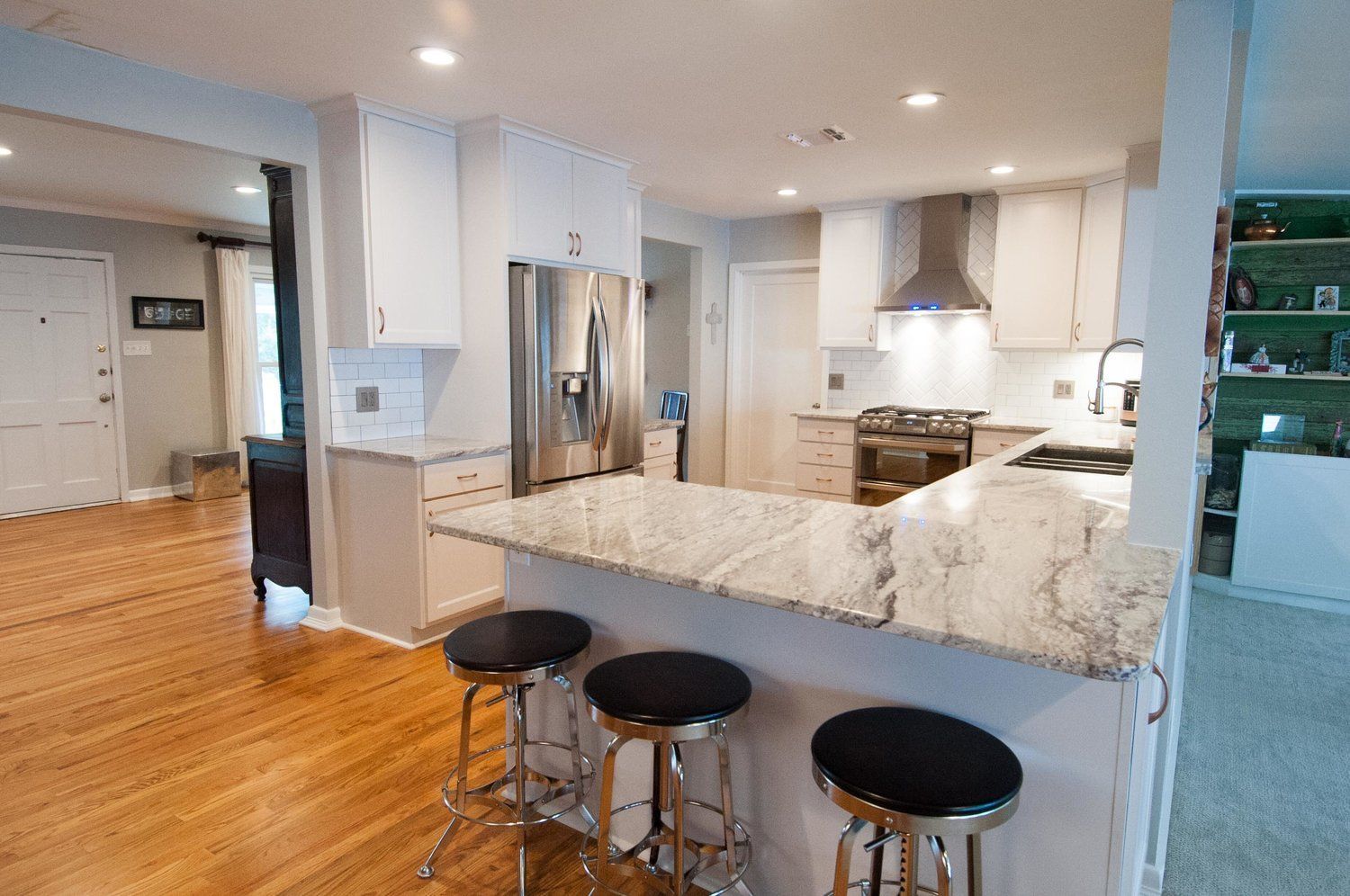 Marble Center Island — San Antonio, TX — McGovern Woodcraft