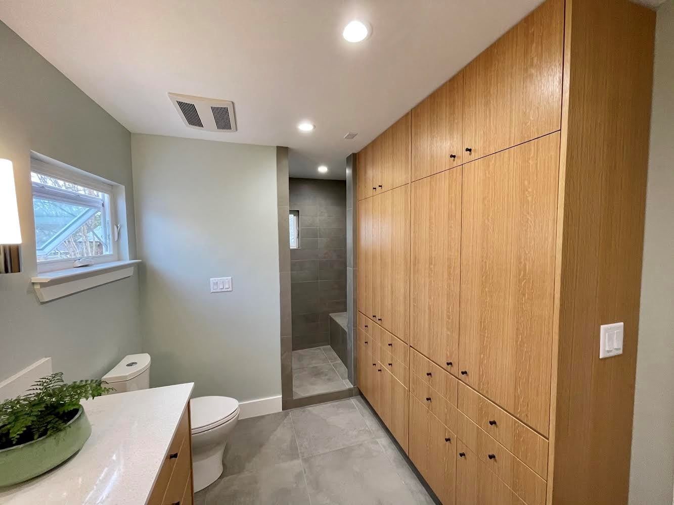 Bathroom with Wooden Cabinet — San Antonio, TX — McGovern Woodcraft