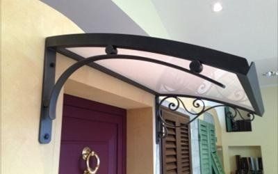 Pensilina in ferro e vetro