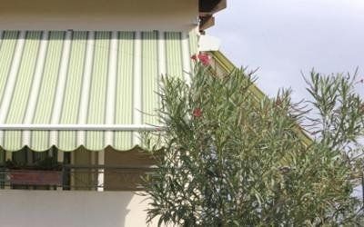 Tenda da sole a caduta, dettaglio