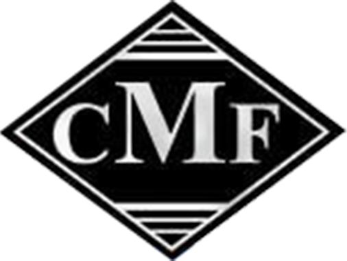 Black and white logo with 