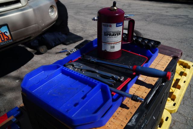 Professional automotive repair tools for mobile mechanic service in neighborhood