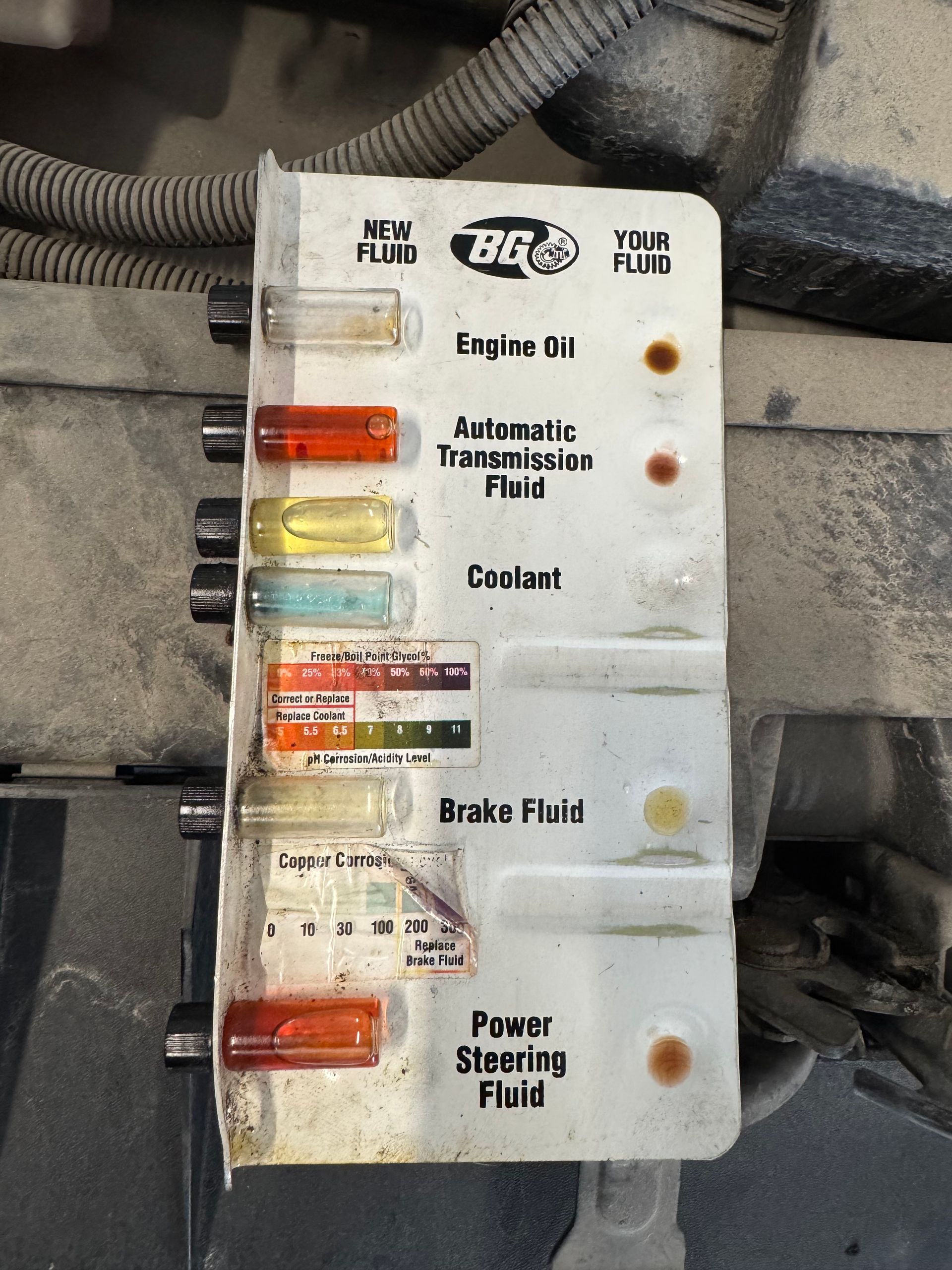 Brake fluid and transmission fluid inspection mobile mechanic service
