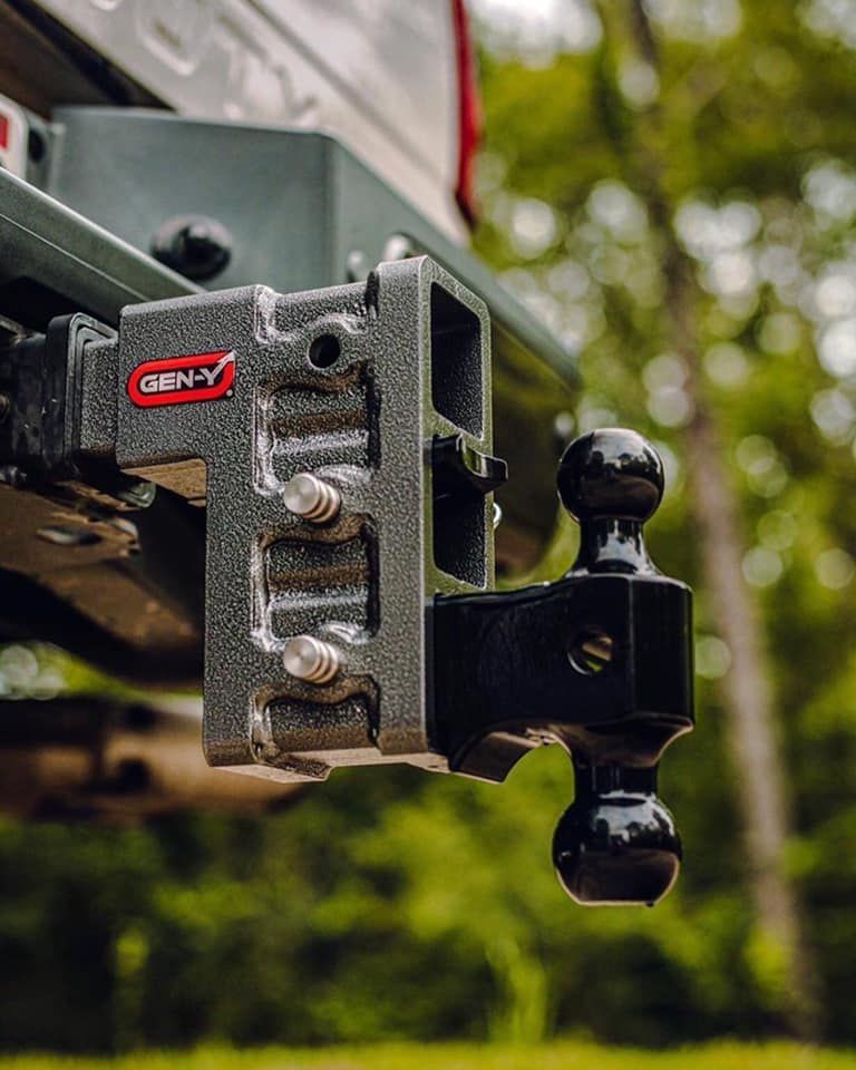 A close up of a trailer hitch attached to the back of a truck — Centre Trailer Hire and Parts In Ciccone, NT