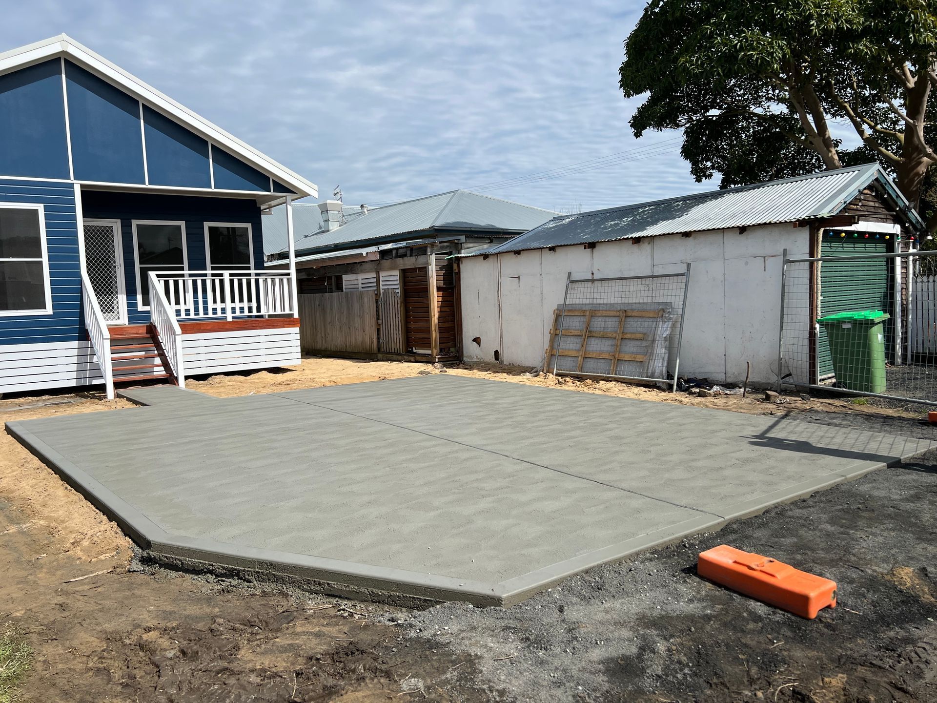 Concrete Slab on Exterior of a House — Contact Our Concreters in Erina, NSW