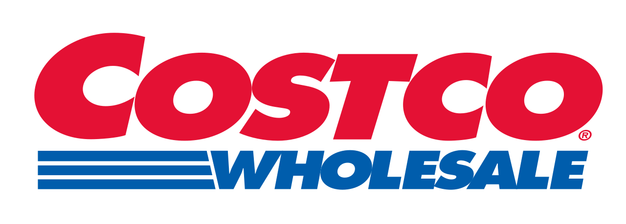 A costco wholesale logo on a white background