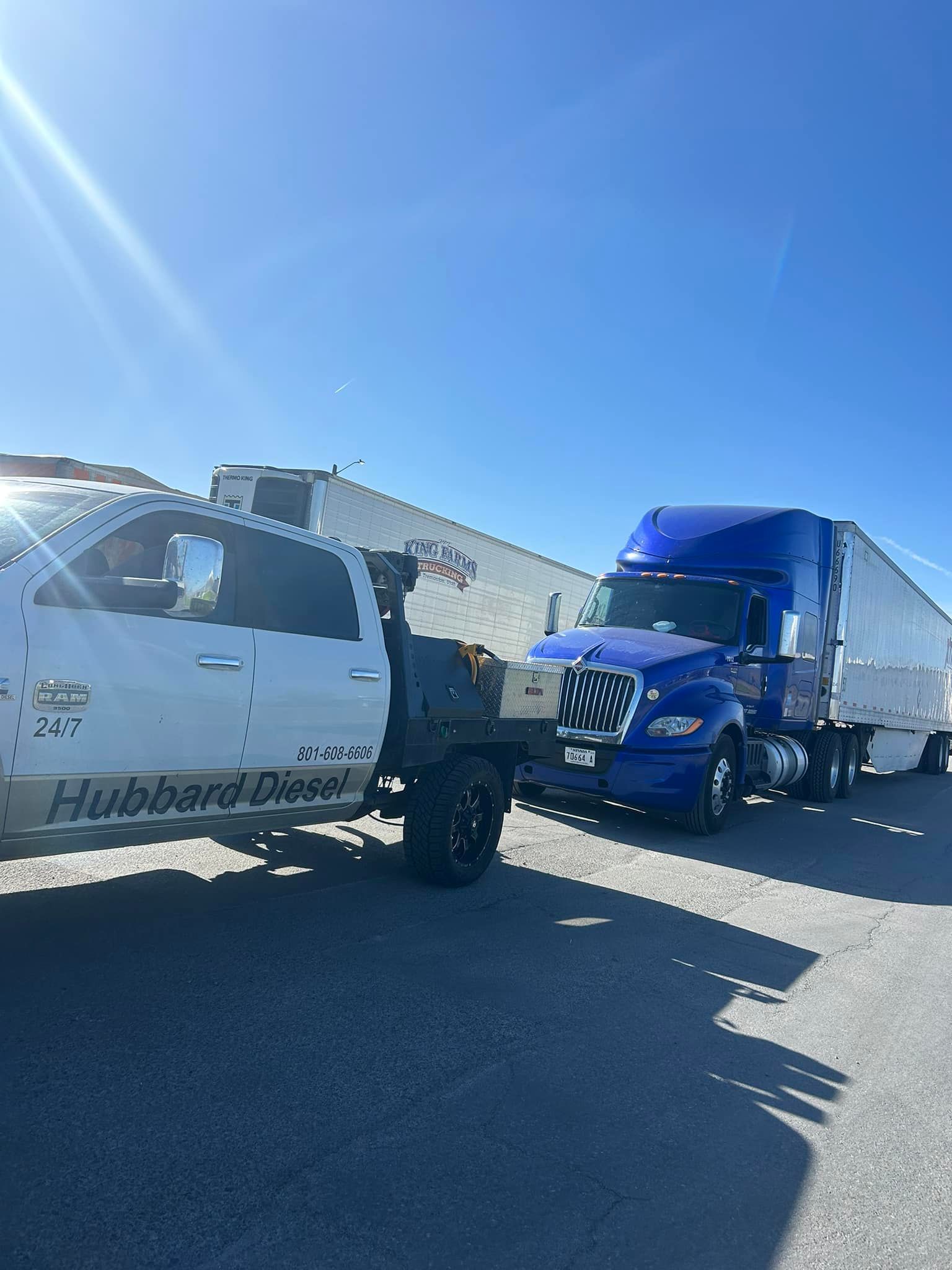 White pickup truck from 