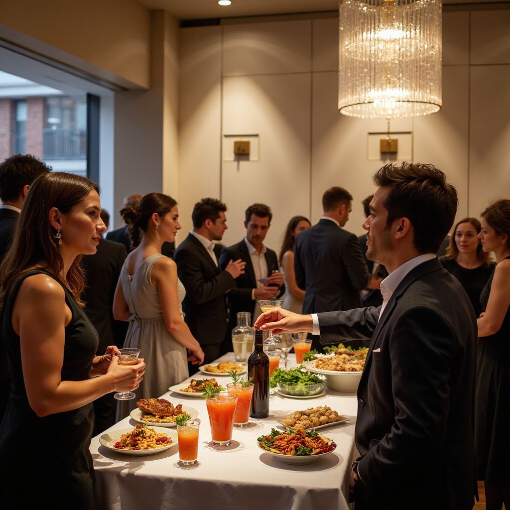 Lors d'un évènement pour une entreprise, traiteur au Havre