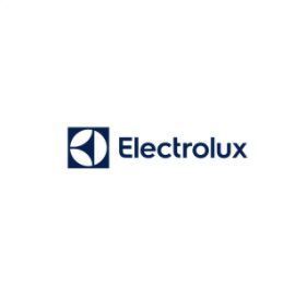 Logotipo de Electrolux con cuadrado azul y letra 