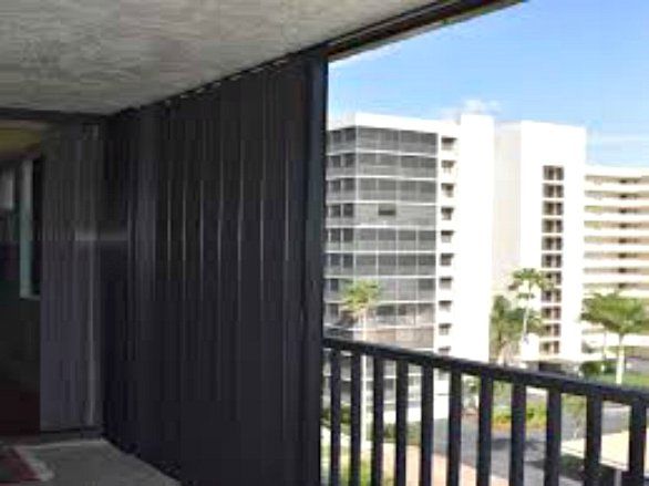 Accordion Shutters on Balcony