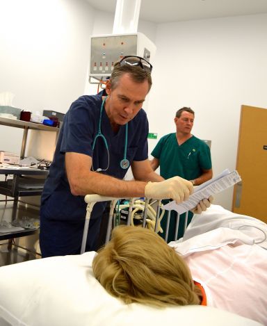 doctor talking to patient