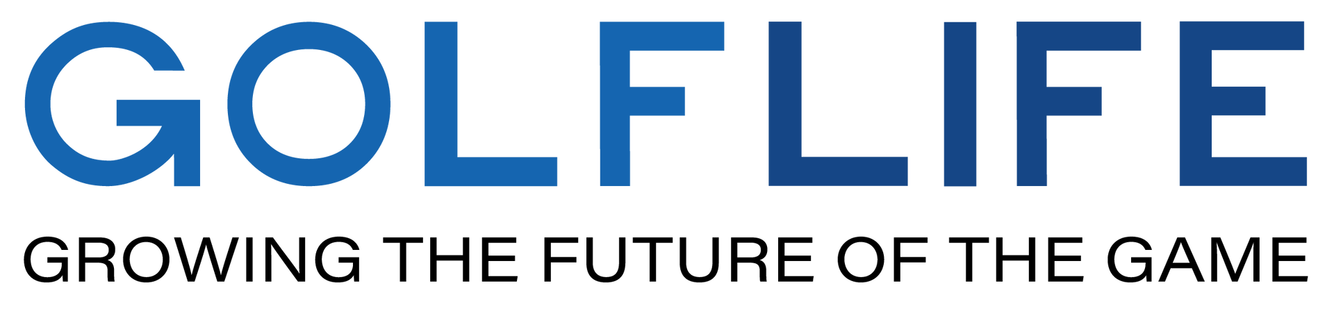 GOLF LIFE text with the tagline