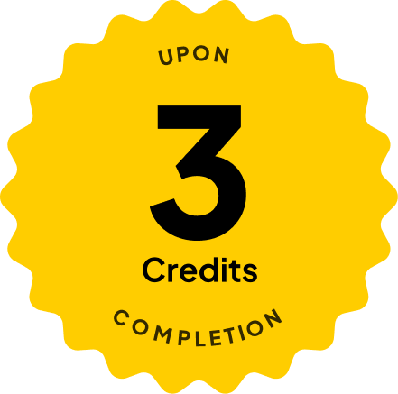 Badge: 4 Credits Upon Completion