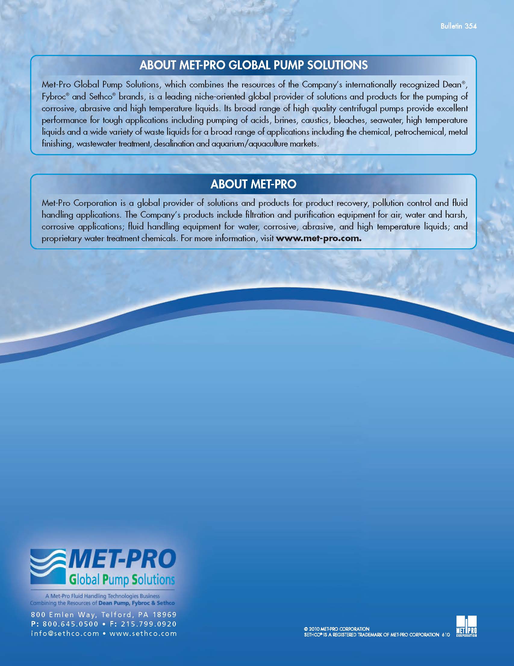 Sethco Bulletin