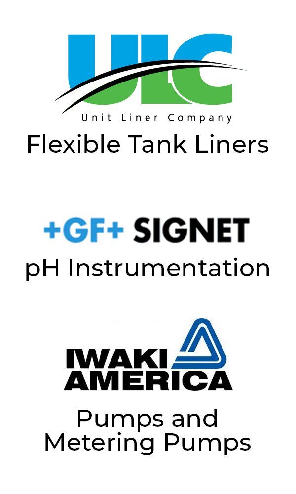 ULC Flexible Tank Liners, GF Signet pH Instrumentation, IWAKI America Pumps and Metering Pumps