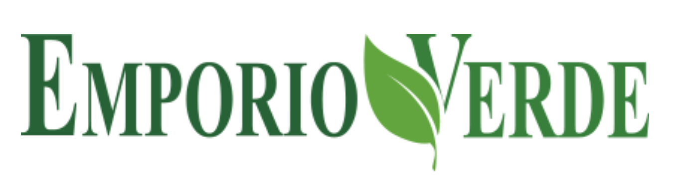 il logo di emporio verde con una foglia verde