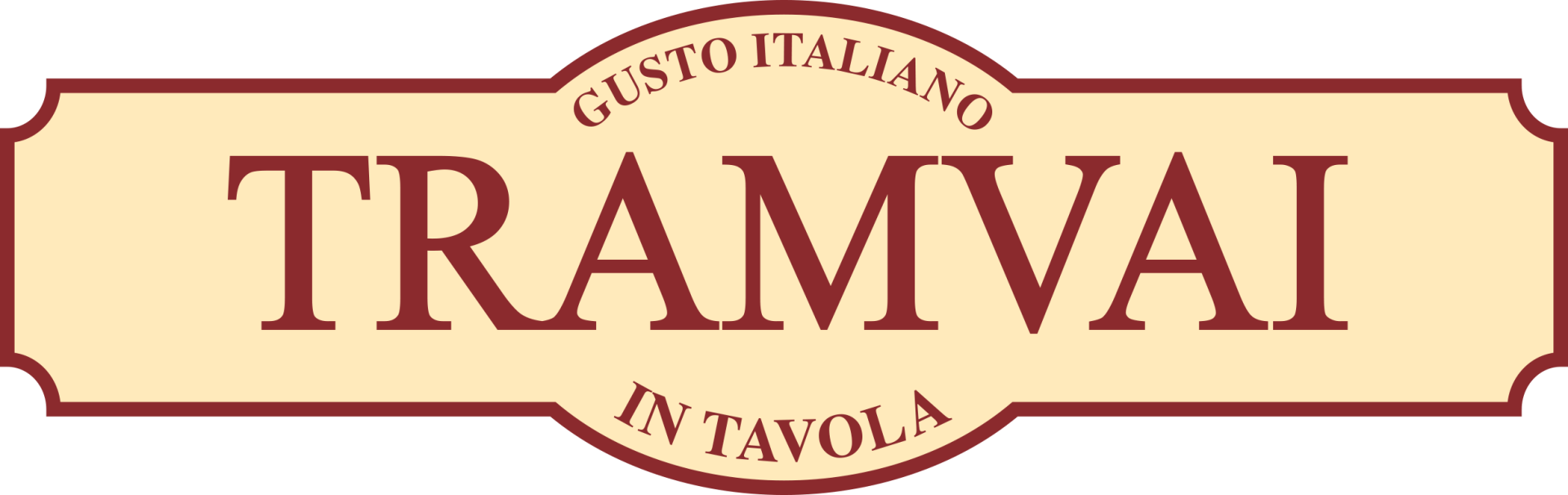 un logo per tramvai gusto italiano in tavola