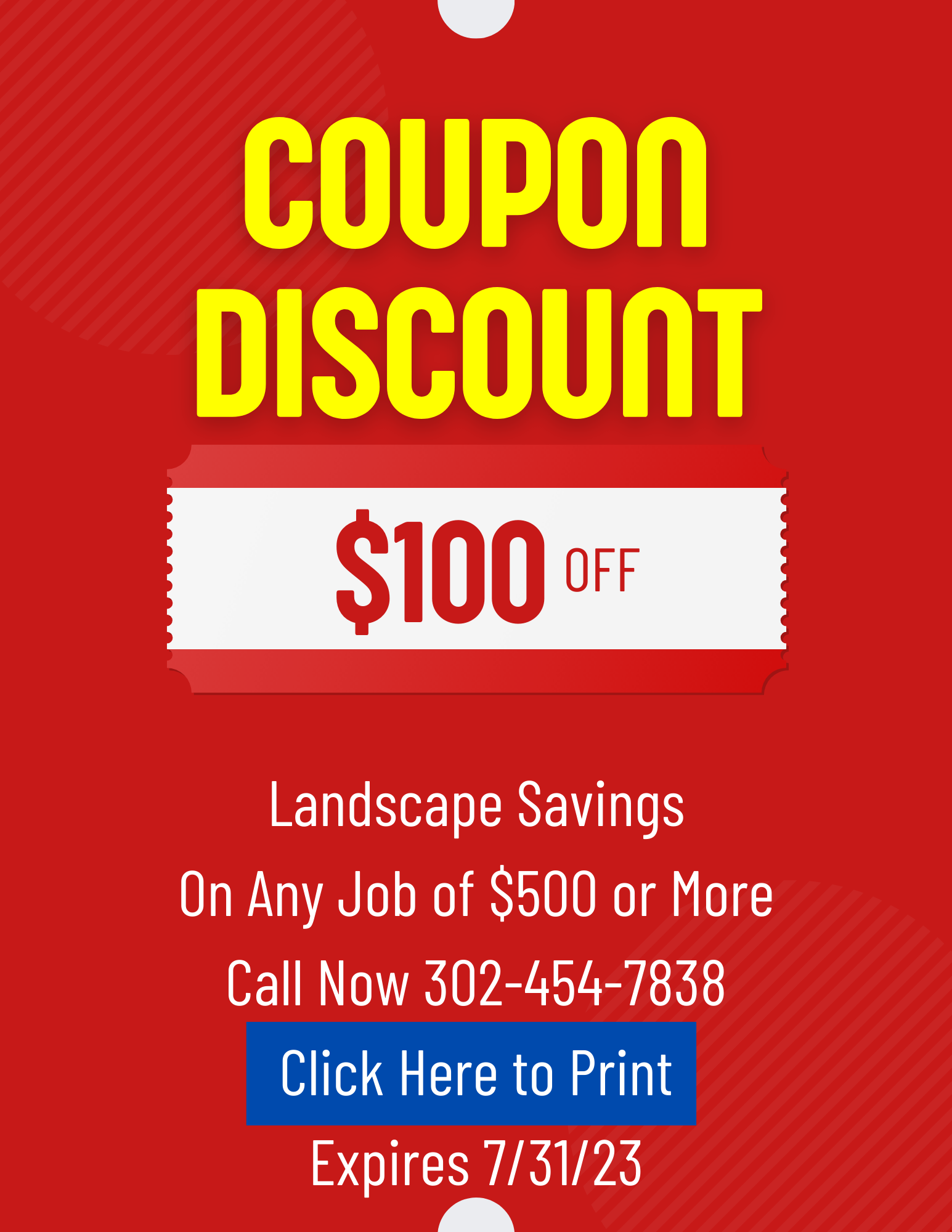 Coupons for Marshall Landscaping LLC