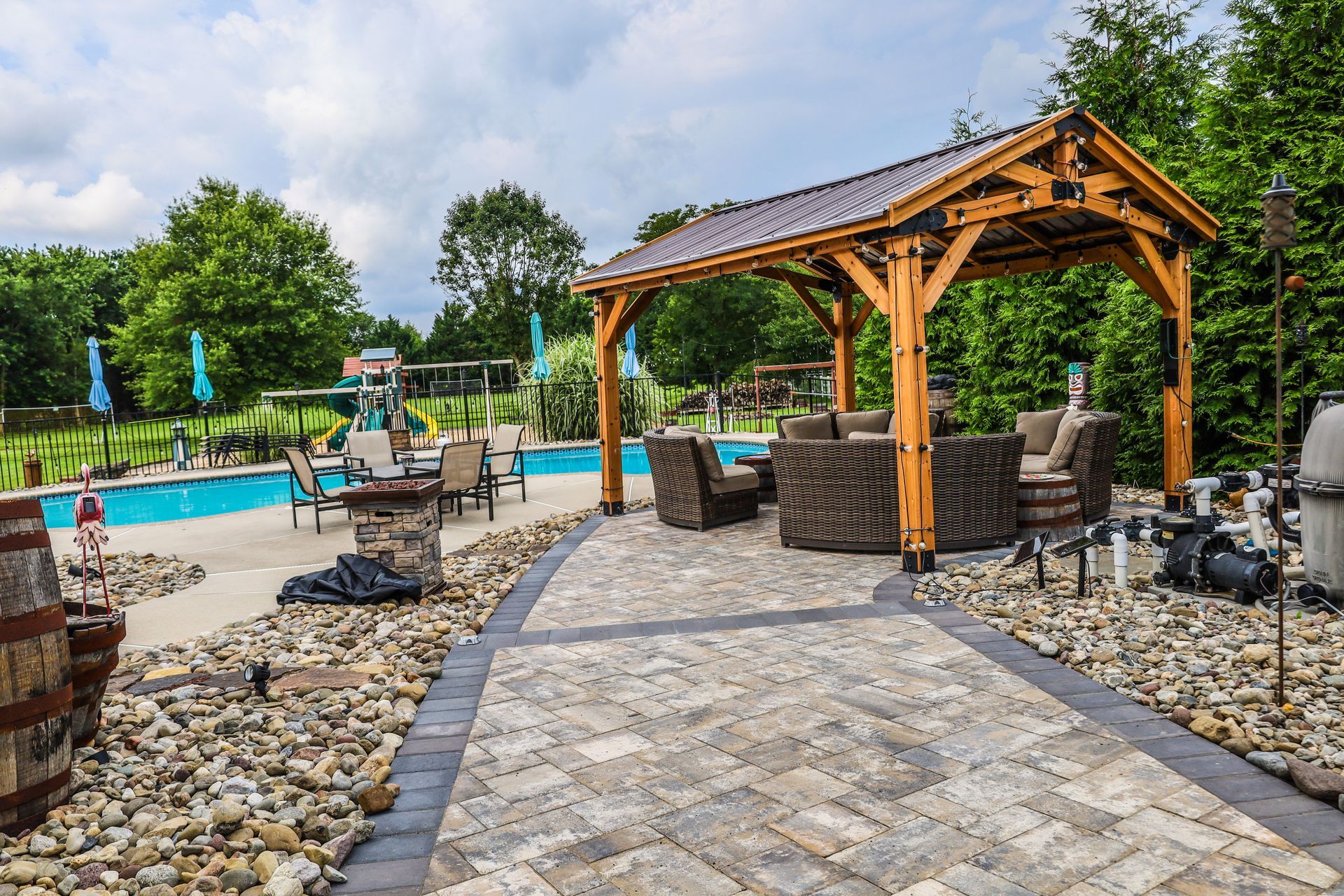Pergola and Patio hardscaping installation near Middletown  DE