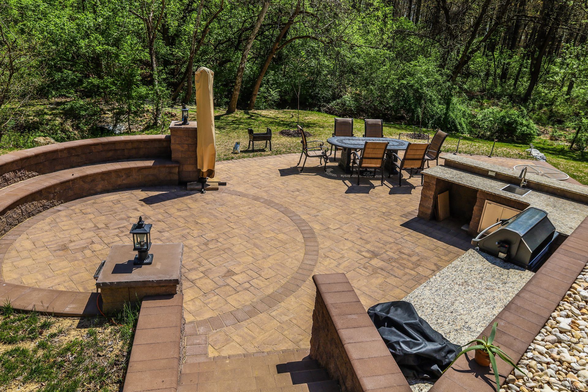 Elevate your Delaware home's curb appeal with a beautifully designed patio installation, creating a perfect spot for relaxation and entertainment.