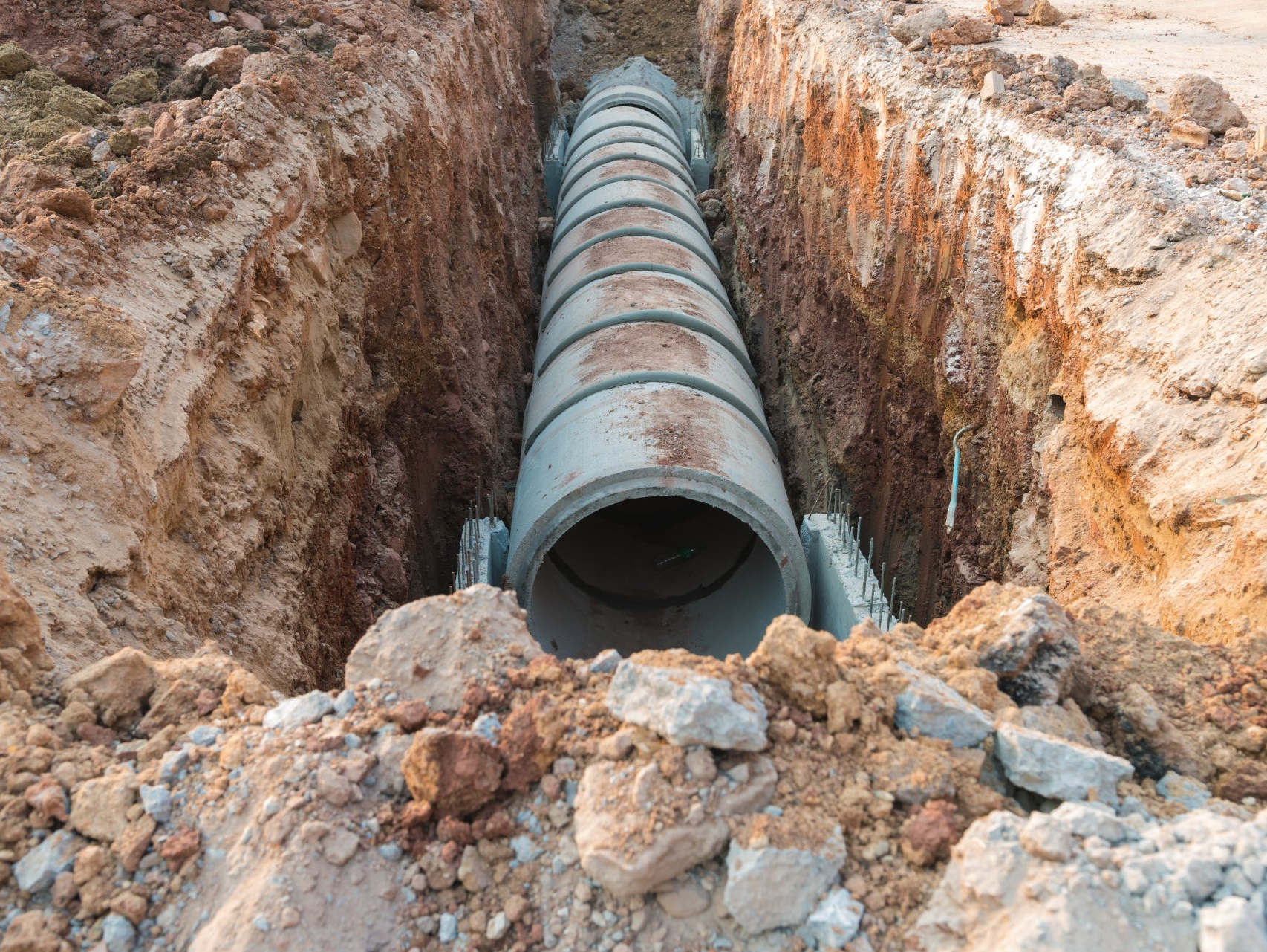 Concrete drainage pipe - Carbondale, CO - B&R Septic and Drain Service
