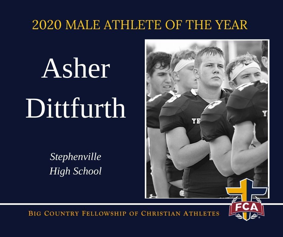 Asher Dittfurth of Stephenville High School Named 2020 Rex Fleming ...
