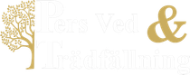 Pers Ved & Trädfällning logotyp