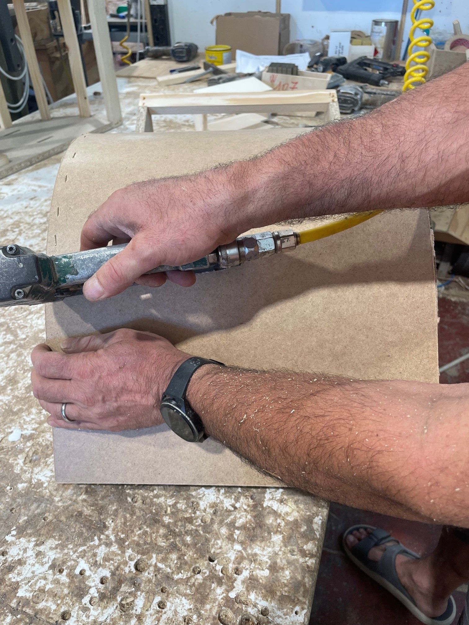 Lavorazione di un fusto