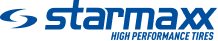 Starmax logo in blue with tagline “High Performance Tires”