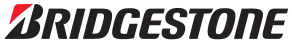 Bridgestone logo in black and red on a white background