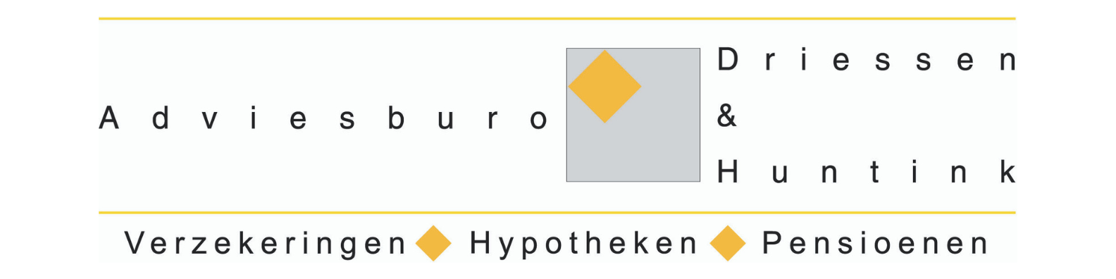 Logo: Adviesburo Driessen & Huntink. Services include 