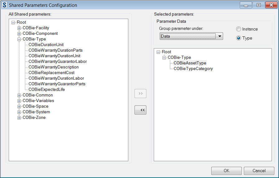 Shared Parameters Configuration