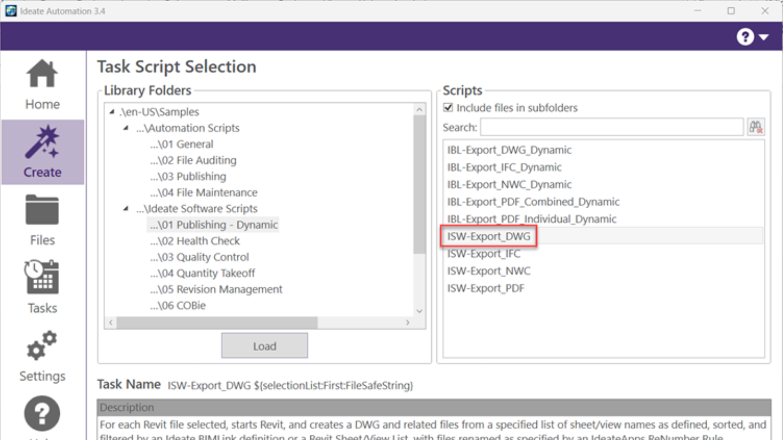 DWG Exports to ISO 19650 using Ideate Automation
