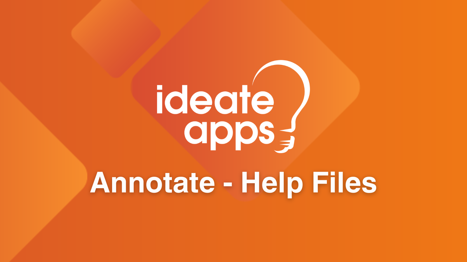 IdeateApps Annotate - Help Files