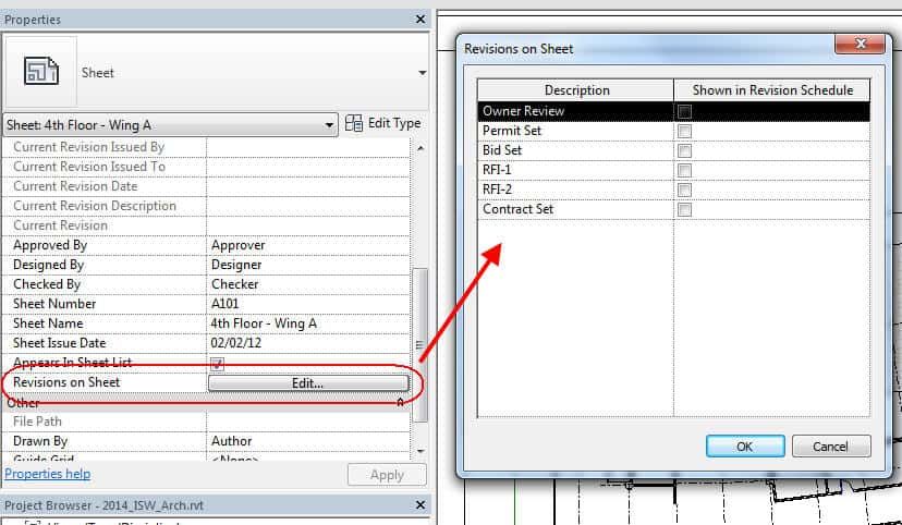Revisions and Sheet Properties