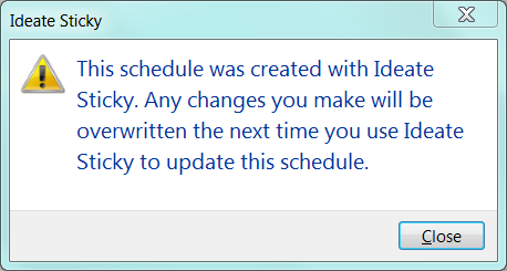 Any changes you make will be overwritten