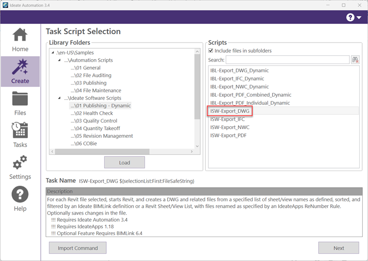 Use the ISW-Export_DWG script to setup custom naming requirements for DWG exports using an Ideate ReNumber rule.