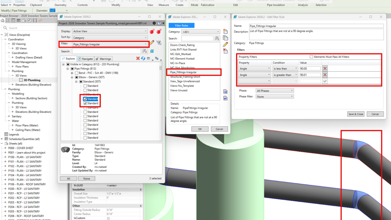 Organizing, Exploring, and Optimizing MEP & Structural Revit Models