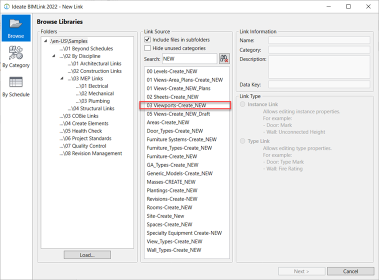 Place Viewports on Sheets with Ideate BIMLink