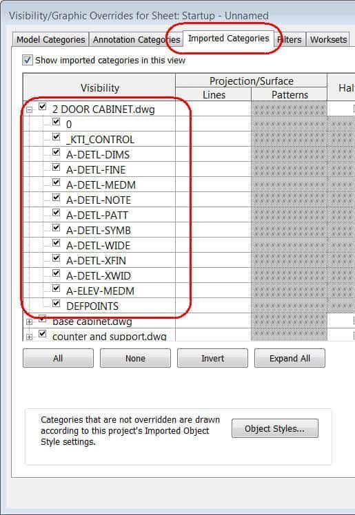 Visibility in Revit