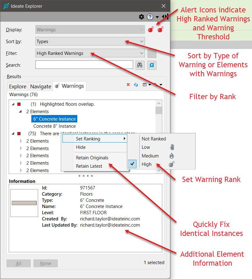 Better Revit Warnings Management