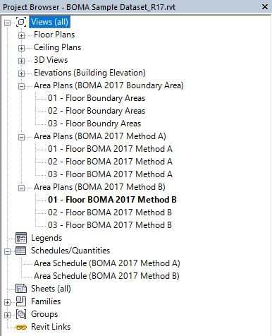 Ideate BIMLink BOMA calculations