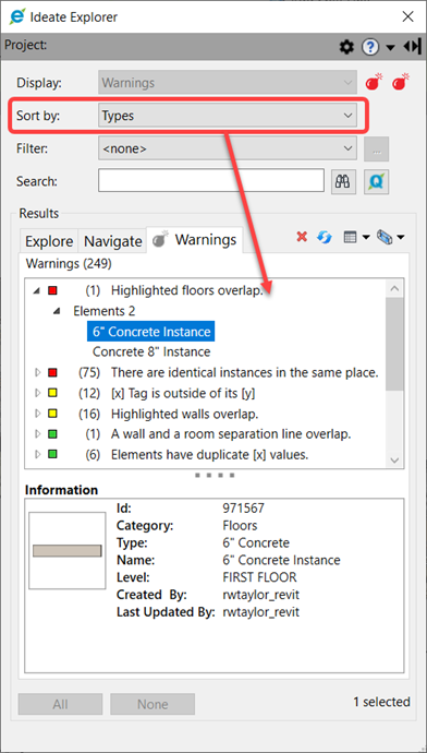 Revit Warnings