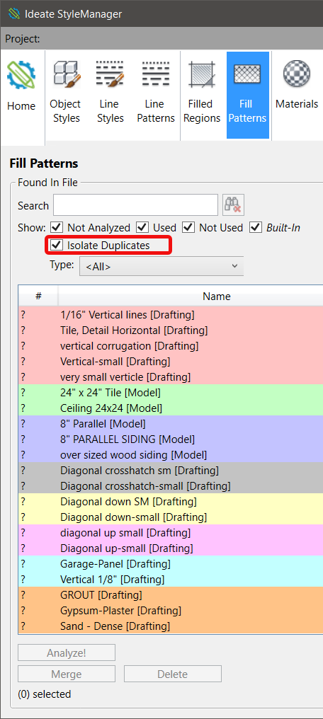Ideate StyleManager - Explanation of Colors