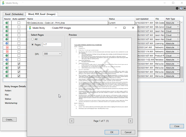 Create a Sticky - Word and PDF