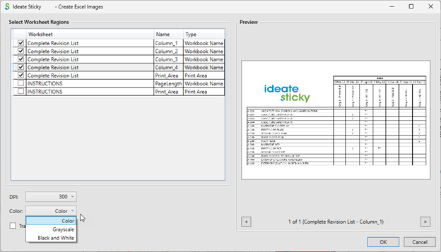 Create a Sticky - Excel