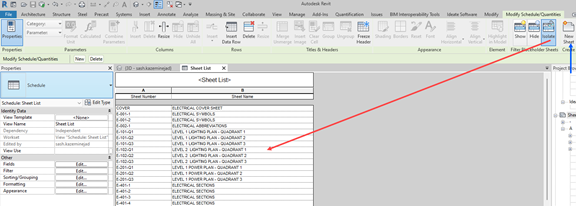 Verify that the new placeholder sheets have been created by either using the new sheet function (blue arrow) or by going to a Sheet List schedule and selecting the Isolate function under the Filter Placeholder Sheet panel in the Revit ribbon: