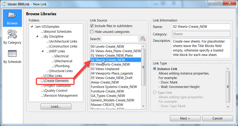Creating New Sheets in Revit with Ideate BIMLink